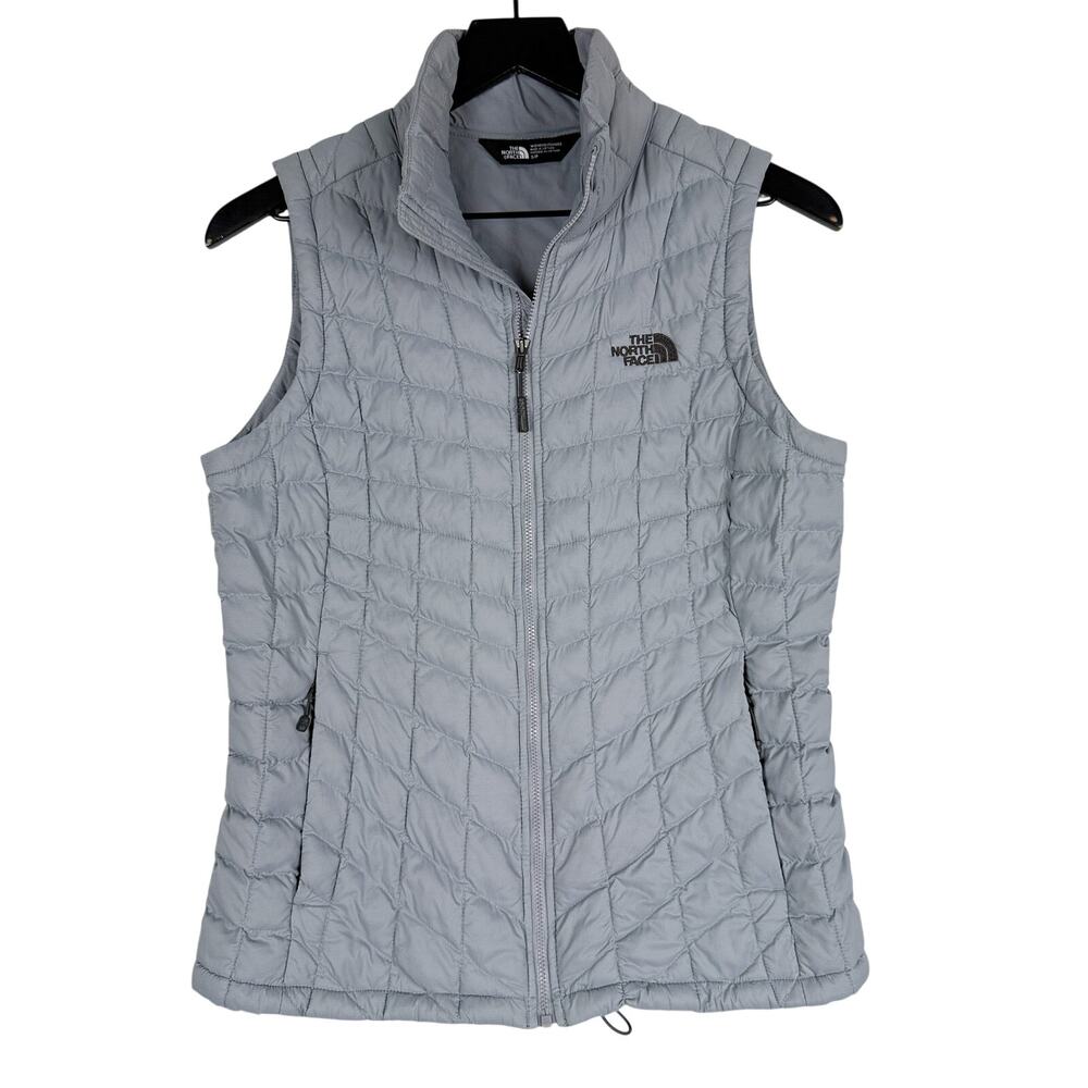 The North Face Womens ThermoBall Trekker Vest Puffer Gray - S